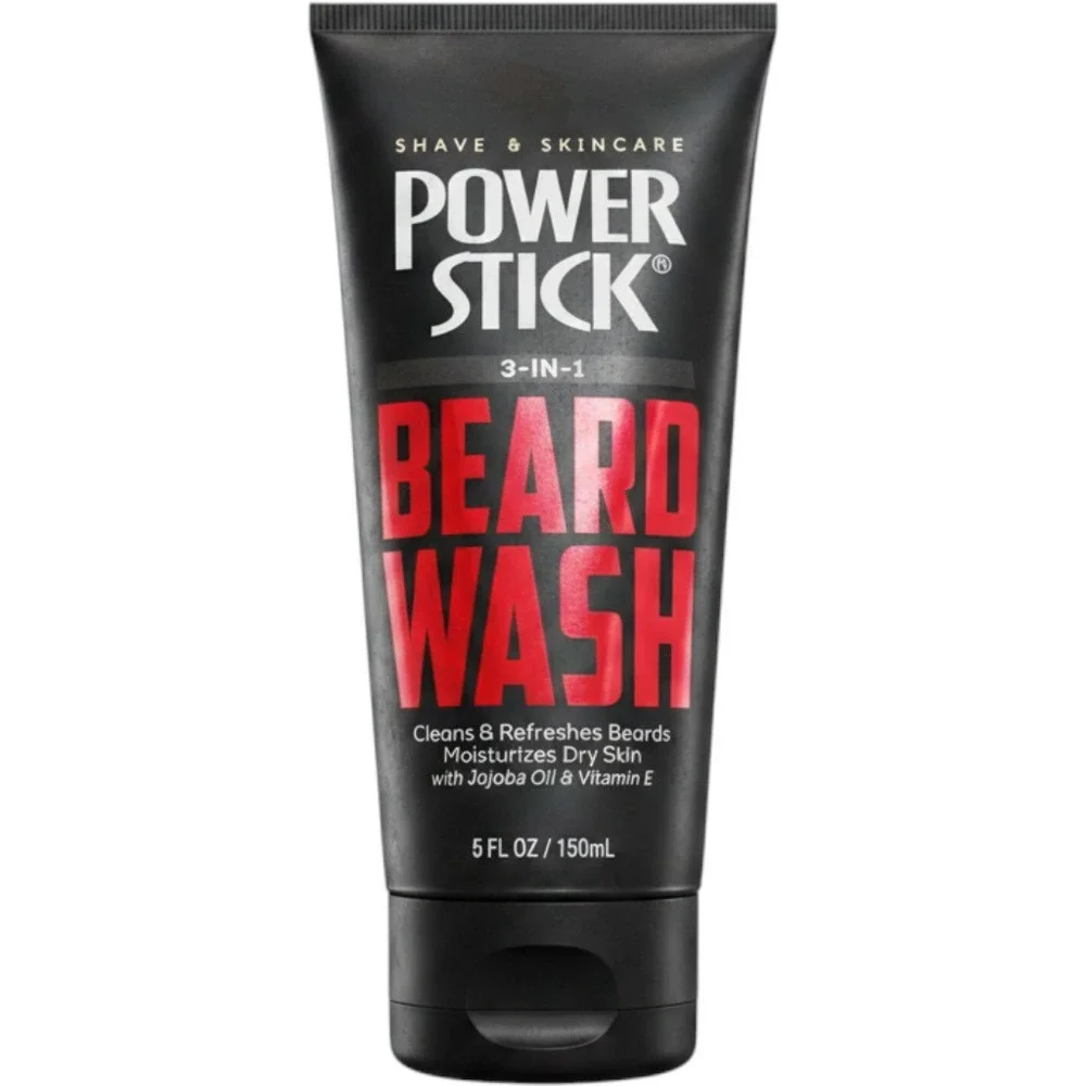 Power Stick 3-in-1 Beard Wash 5oz Men Shave Skincare USA Made Ships ASAP